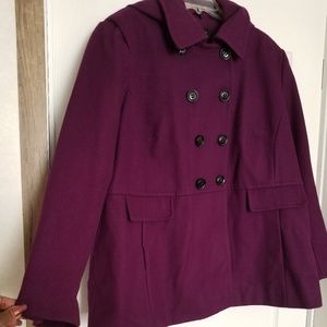 Purple wool Apostrophe coat